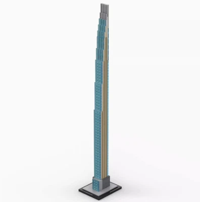 Steinway Building 1:800 scale architectural model puzzle block set - Image 1 of 4