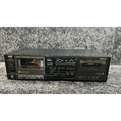 JVC TD-W222 Stereo Cassette Deck Auto Reverse Synchro Dubbing Turns On *Read - Image 1 of 4