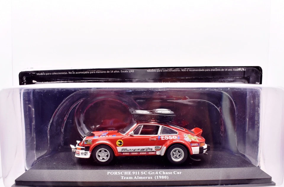 modellino auto rally scala 1:43 Porsche 911 SC almeras collezione modellismo ixo - Immagine 1 di 1