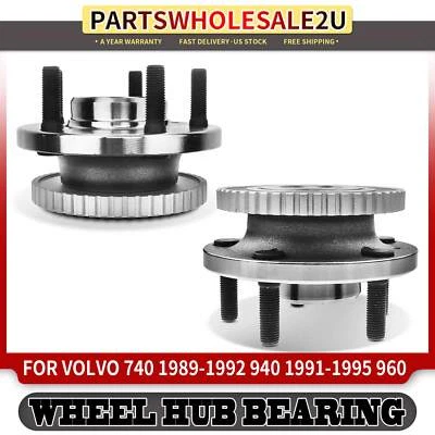 2x Conjunto de cojinete de cubo de rueda lateral delantera para Volvo 740 1989-1992 940 1991-1995 Foto 1 de 4