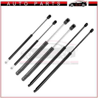 6 piezas soportes de elevación de capó, puerta trasera y ventana puntales para Nissan Armada 2005-2013 Foto 1 de 4