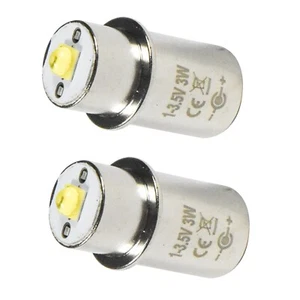 2-Pack 3W LED Upgrade Bulb for Mag-Lite 2 3 D C Cell LWSA201 White Star Krypton - Picture 1 of 12