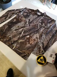 RealTree Scent-Check Long Sleeve Woodland  Camo T-shirt Adult Large - Picture 1 of 6