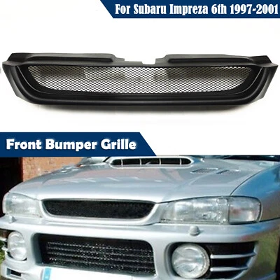 Parachoques delantero para coche Subaru Impreza 6to 1997-2001 capó parrilla negro mate Foto 1 de 4