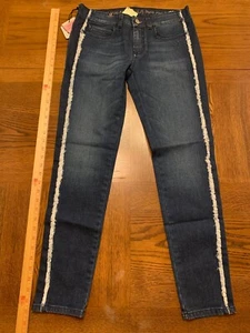 Atelier Notify Paris Notify Italian Bamboo Loose Stripe Used Blue - Size 27 - Picture 1 of 11