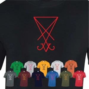 Camiseta Lucifer Sigil Religión Horror Moda Anticristo Unisex Hombre y Mujer - Imagen 1 de 1
