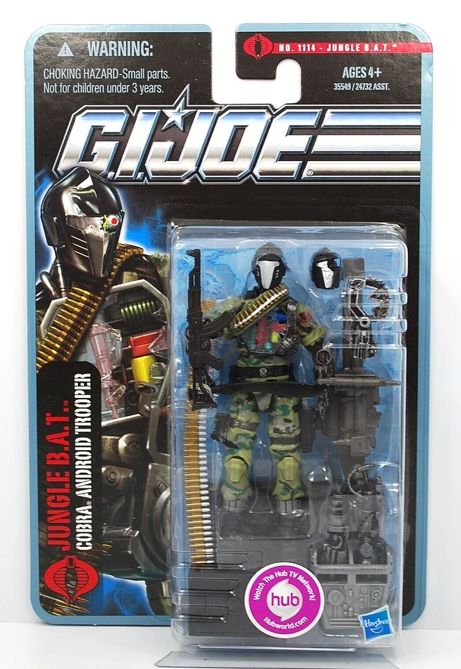 GI Joe POC Pursuit of Cobra Cobra Jungle BAT B.A.T. Фигурка новый на запечатанной карте - Изображение 1 из 1