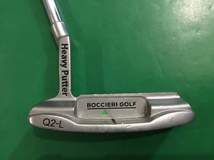 NEAR MINT Boccieri Heavy Putter lite-weight Q2-L 34.5" &Secret Grip HV4 - Picture 1 of 11