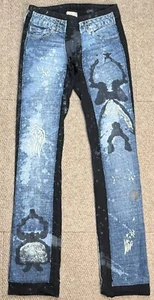 Bejeweled by Susan Fixel Women's Limited Edition Sweatpants Denim Jeans Size XS - Picture 1 of 12