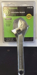 Brand New Greenlee 0154-08 Adjustable Wrench  8 inch - Picture 1 of 5
