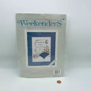 Kit de punto de cruz de fin de semana para graduados anuncio Nancy Bombard de colección - Imagen 1 de 7