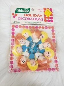VTG ANGEL Floral Pic Picks Sticks Christmas Holiday Decor Yuletide Kitshy Craft - Picture 1 of 6