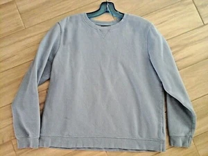 Tek Gear Women Solid Blue Long Sleeve Fleece Sweatshirt   Size XL - Picture 1 of 3