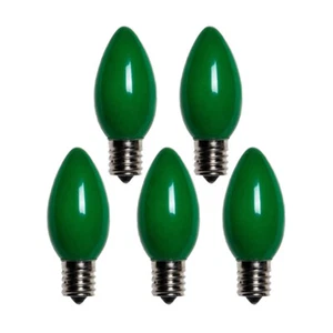 Holiday Bright Lights BU25C9-OGRA Green Christmas C9 Light Bulbs 1 in. - Picture 1 of 1