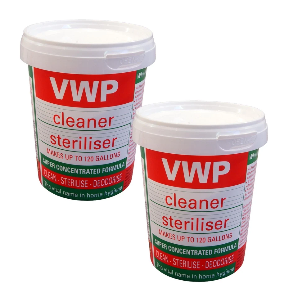 VWP Cleaner Steriliser 400g Resealable Tubs x 2