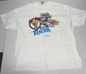 Vintage Speed Racer T Shirt Mens Size XXL Double Sided 1998 Alstyle AAA Tag USA - Picture 1 of 13