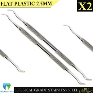 Composite Filling Restorations Flat Plastic Filling Instrument 2.5 mm Tools X2 - Bild 1 von 5