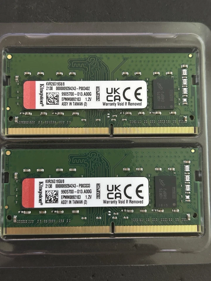 Kingston KVR26S198/8 DDR4 16GB 2666Mhz/PC4-21300 - Image 1 of 1