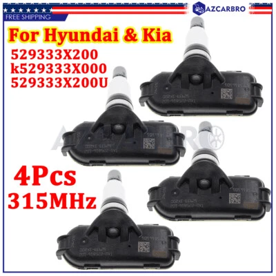  Sensor de presión de neumáticos 52933-3X200 TPMS para Elantra Tucson Kia Rio 315Mhz NUEVO Foto 1 de 4