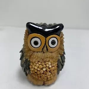 Artesania Rinconada OWL Figurine RETIRED made Uraguay Signed Seeds Clay rare - Picture 1 of 8