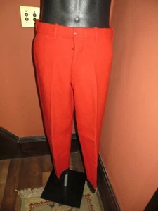Vintage Carter's Heavy Wool Red Hunting Pants Red (34 X 30) - Picture 1 of 7