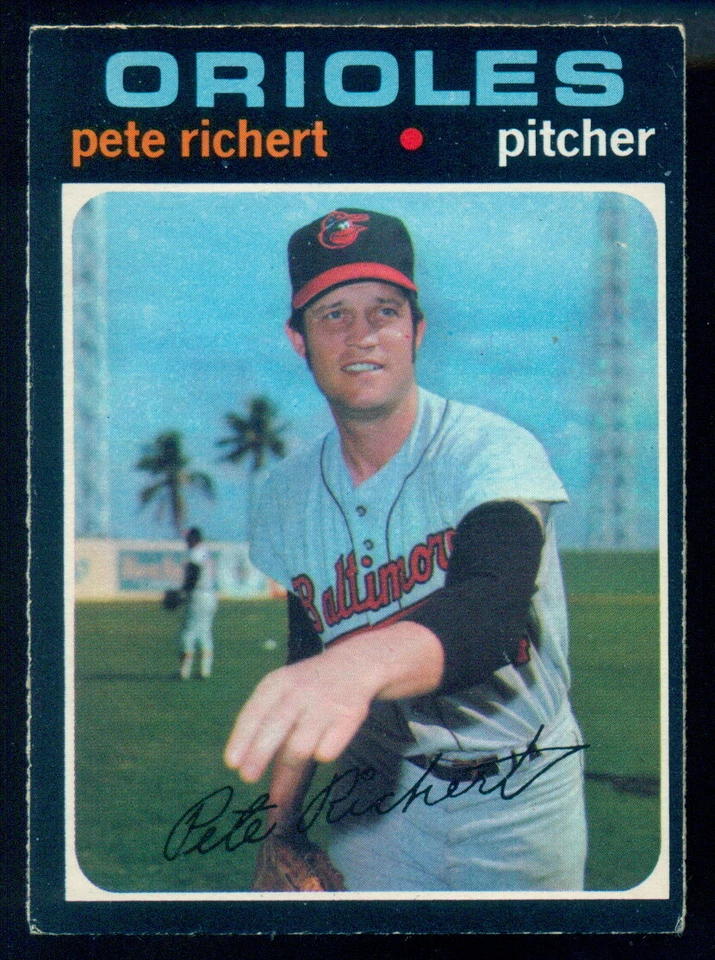 1971 TOPPS  OPC O PEE CHEE BASEBALL #273 PETE RICHERT EX-NM BALTIMORE ORIOLES - Image 1 of 2