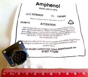 Amphenol 62GB-12E12-10PN 10-Wege Kabelhalterung MIL Spezifikation Stecker MBG010Q - Bild 1 von 4