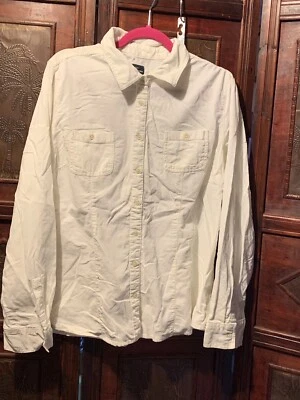 PRETTY WHITE SHIRT BY FADED GLORY SIZE XL GREAT CONDIITION Foto 1 de 4
