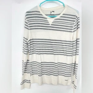 On the abyss small gray and white sweater - Picture 1 of 4