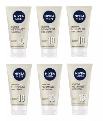 6x Nivea Men Sensitive Pro Menmalist Face Cream 75ml Dated 11/2024 - Image 1 of 4