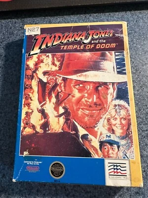 Indiana Jones and the Temple of Doom for Nintendo (NES) with Box - No Manual - Image 1 of 4