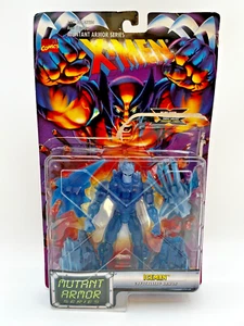 1996 Toybiz Marvel Comics X-Men Mutant Armor Iceman Crystalline Figure NIOB! - Picture 1 of 5