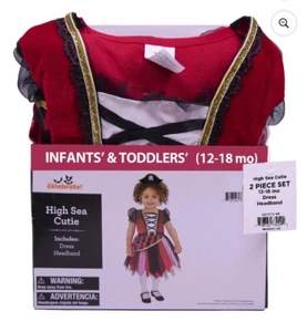 Girls Pirate Infant & Toddler Halloween Costume Size 12-18 Months - Picture 1 of 4