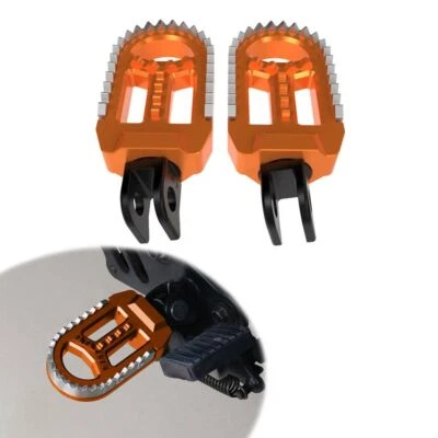 estriberas delanteras ampliadas para motocicleta aptas para Suzuki DR200S 2015-2020 naranja Foto 1 de 4