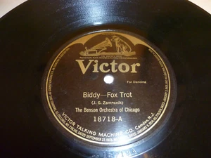 Biddy / Somebody - Benson Orchestra of Chicago - 78rpm shellac - Victor - 18718 - Imagen 1 de 2