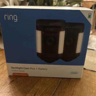 Ring - Spotlight Cam Plus 2-pack Camera Indoor/Outdoor Wireless 1080p Security - Image 1 of 4
