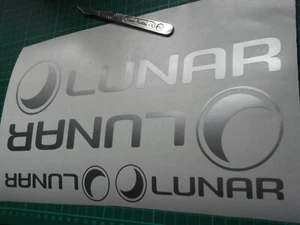 Calcomanía pegatina LUNAR x 4. Elección de 19 colores - Imagen 1 de 5