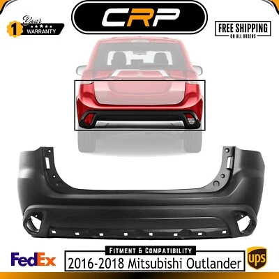 Nueva cubierta de parachoques fascia trasera para Mitsubishi Outlander 16-18 MI1100301 6410D243 Foto 1 de 4