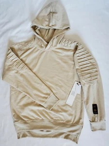 New Truth Substance Common Sense Beige Hoodie Pullover Size Small - Picture 1 of 4