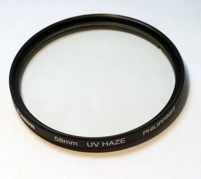 Canon UV HAZE Clear 58mm Lens Filter for 18-55mm EF-S IS - Genuine OEM - Image 1 of 4