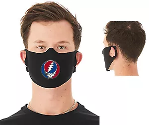 Steal Your Face Grateful Dead Washable Cotton Face Mask USA Made QUICK SHIP - Picture 1 of 2