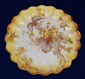 Atq DOULTON BUSRLEM England Hand Painted Gold Decor FLORAL #C2350 8 1/2" Plate 1 - Picture 1 of 3