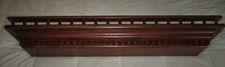 Dentil Solid Oak Fireplace Mantel Shelf w/18 spindle rail-Plate Grooves 36"