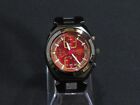 Seiko Aka Chronograph Uhr Armbanduhr V657-6030 rot Made in Japan 10