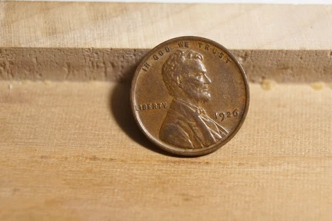 1926 US Lincoln Wheat Cent 1C XF (INV J) Cover