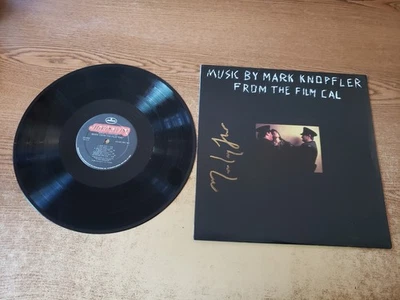 AUTOGRAPHED 1980s MINT-EXC  Music By Mark Knopfler From The Film Cal LP33 - Image 1 of 3