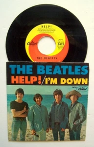 Beatles - 1965 - HELP / NOWHERE MAN - Capitol 5475 - mit Bilderhülle - 7" Vinyl - Bild 1 von 5