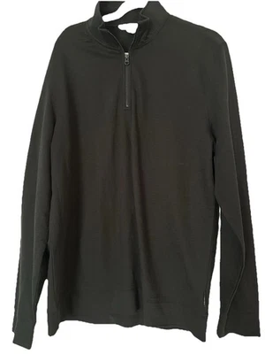 Camisa Pullover Negra Calvin Klein Jeans Para Hombre Talla L 100% Algodón Manga Larga Foto 1 de 4