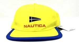 NWT Nautica Vintage Collection x Urban Outfitters Neon Yellow Snapback Hat Cap - Picture 1 of 7