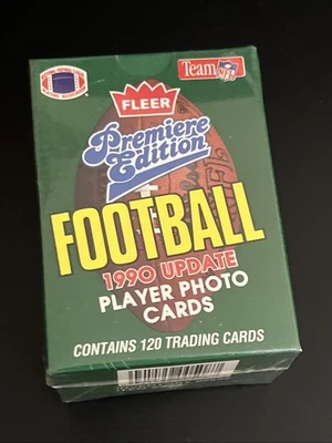 Juego de 120 tarjetas de fútbol americano NFL Fleer Update 1990 Emmitt Smith RC sellado Foto 1 de 4